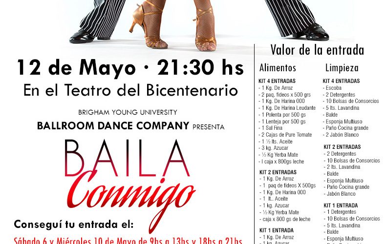 BALLROOM DANCE COMPANY ACTUARÁ EN  SAN JUAN PARA REUNIR DONACIONES A BENEFICIO DE LOS INUNDADOS DE VALLE FÉRTIL