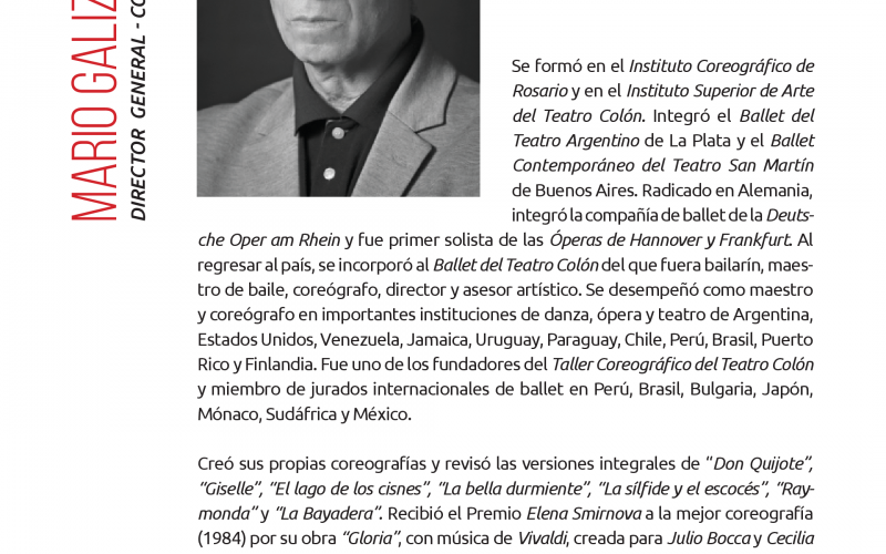 Mario Galizzi, el director general y coreógrafo de «La Bella Durmiente»