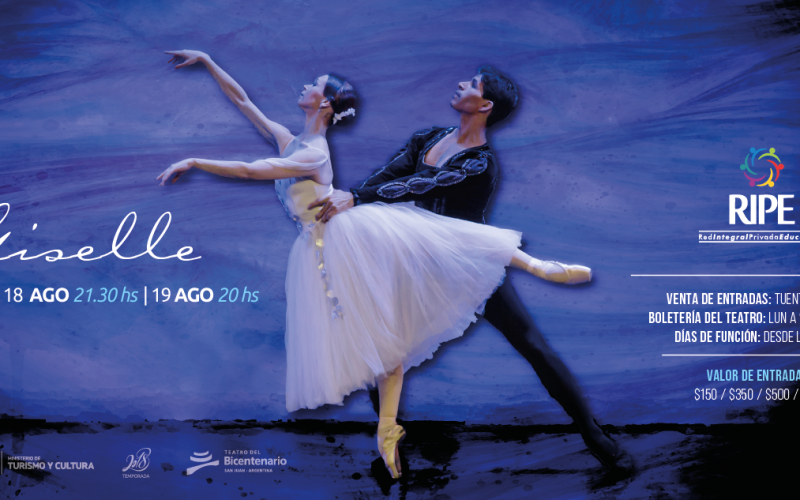 La obra maestra del Romanticismo “Giselle” será presentada en el Teatro del Bicentenario