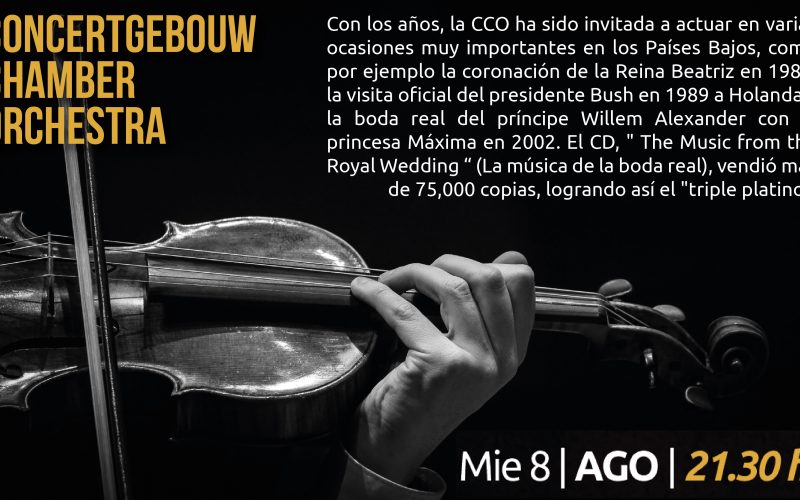 Desde Holanda, la Concertgebouw  Chamber Orchestra llega al TB