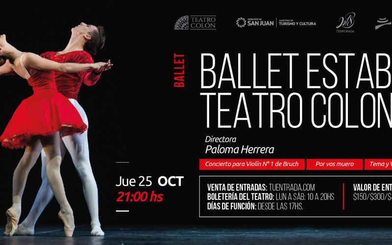EL MAJESTUOSO BALLET ESTABLE DEL TEATRO COLON EN EL TEATRO DEL BICENTENARIO  EN EL MARCO DEL SEGUNDO ANIVERSARIO