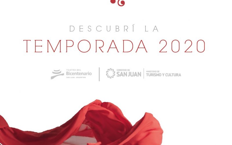 El viernes 20  el Teatro del Bicentenario presenta su temporada 2020