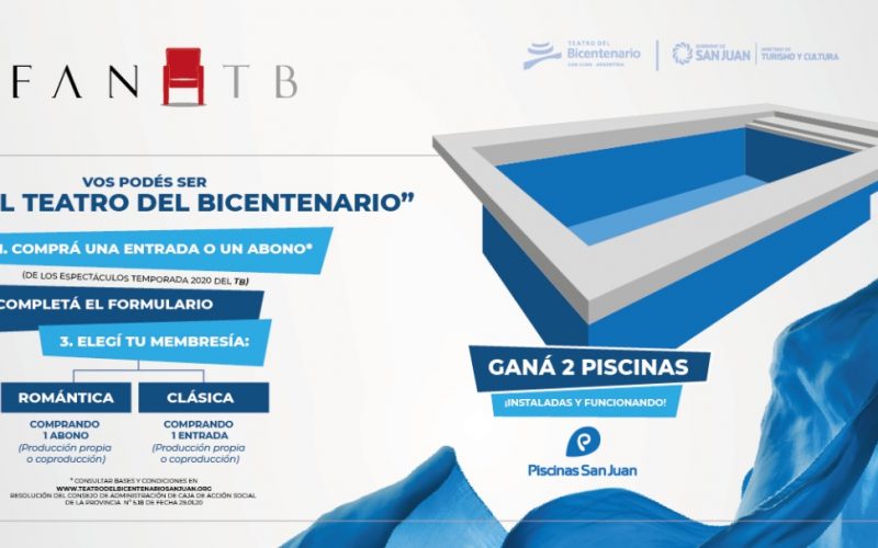 Vos podés ser “Fan del Teatro del Bicentenario” y ganarte una piscina