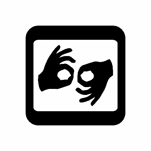 icono lengua de señas