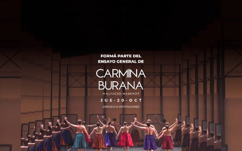 El TB convoca a instituciones a presenciar de manera gratuita el Ensayo General de  «Carmina Burana»